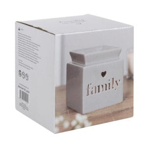 Grey Family Cut Out Oil Burner and Wax Warmer - Image 3