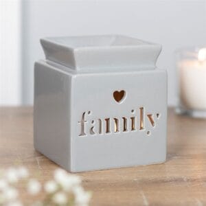 Grey Family Cut Out Oil Burner and Wax Warmer - Image 4
