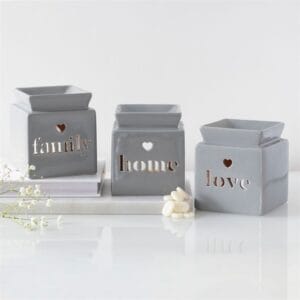 Grey Family Cut Out Oil Burner and Wax Warmer - Image 5