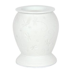 Dragonfly White Ceramic Electric Burner and Wax Warmer - Image 2