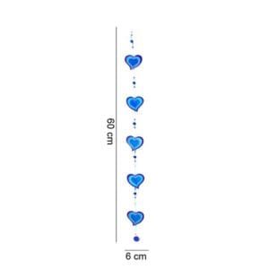 Purple & Blue String Of Hearts - Image 2