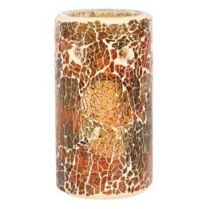 Pillar Brown Crackle Oil Burner and Wax Warmer - Image 2
