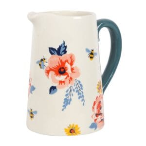 17cm Bee-utiful Floral Ceramic Flower Jug - Image 2