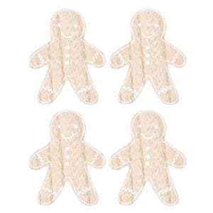 Gingerbread Man Coaster Set