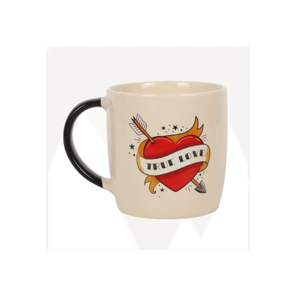 True Love Tattoo Heart Mug