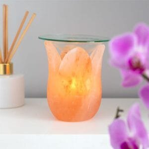 Tulip Shaped Himalayan Salt Oil Burner - Image 2