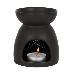 Black Pentagram Cut Out Oil Burner - Image 2