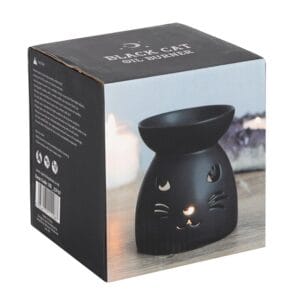 Black Cat Cut Out Oil Burner and Wax Warmer - Image 3