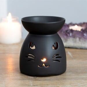 Black Cat Cut Out Oil Burner and Wax Warmer - Image 4