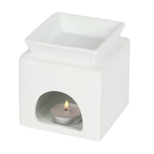 White Love Cut Out Oil Burner - Image 2