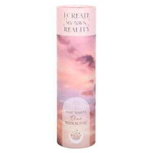 Rose Quartz Create My Own Reality Glass Water Bottle - Image 5