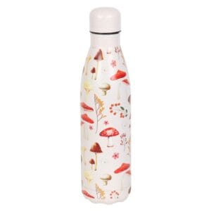 All Over Mushroom Print Metal Water Bottle - Image 2