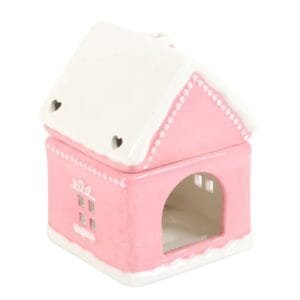 Pink Gingerbread House Oil Burner - Image 4