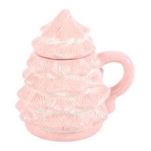 Pink Christmas Tree Shaped Mug - Image 4