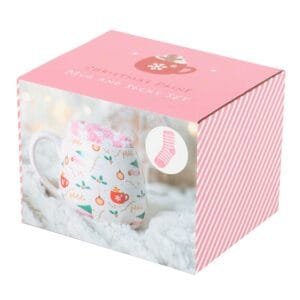 Sugarplum Fun Christmas Print Mug and Socks Set - Image 5