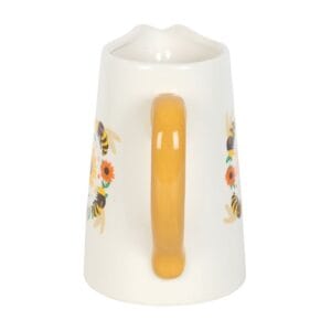 Summer Bee and Sunflower Ceramic Flower Jug - Image 3