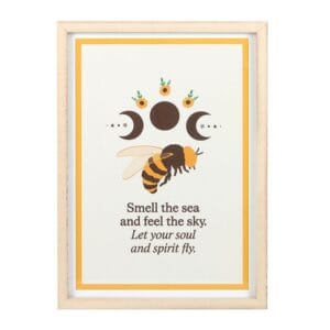 Summer Solstice Bee Framed Wall Art Print - Image 2