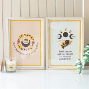 Summer Solstice Bee Framed Wall Art Print - Image 5