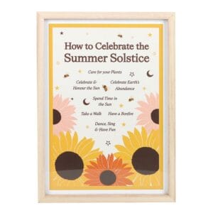 How to Celebrate the Summer Solstice Framed Wall Art Print - Image 2