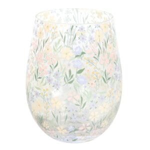 Ditsy Floral Print Stemless Glass - Image 3