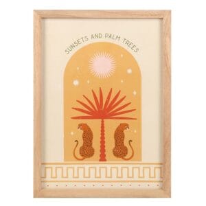 Leopard Palm Framed Wall Art Print - Image 2