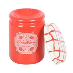 Strawberry Jam Jar Oil Burner and Wax Warmer - Image 3