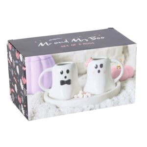 Mr and Mrs Boo Ghost Shaped Mug Set - Image 4