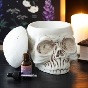 Weathered Skull Oil Burner and Wax Warmer - Image 2
