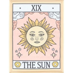 The Sun Vintage Tarot Wall Hanging - Image 3