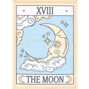 The Moon Vintage Tarot Wall Hanging - Image 3