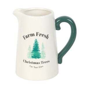 Farm Fresh Christmas Trees Ceramic Flower Jug - Image 4