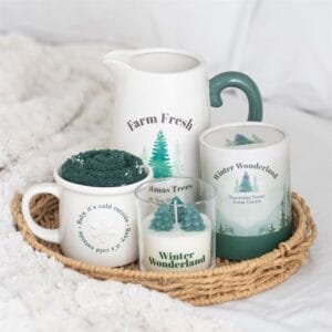 Farm Fresh Christmas Trees Ceramic Flower Jug - Image 5