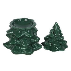 Green Fir Tree Oil Burner and Wax Warmer - Image 3