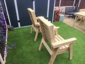 2-Seater Wooden Companion Bench
