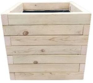 wooden garden planter