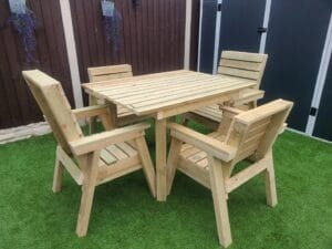 Wooden Garden Table Set
