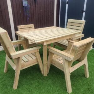 Wooden Garden Table Set