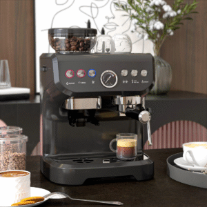 Espresso Coffee Machine with Grinder | 15 Bar Coffee Maker & Steam Wand - Image 2