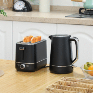 HOMCOM 1.7L 3000W Fast Boil Electric Kettle and 2 Slice Toaster Set - Image 2