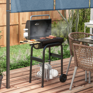 BBQ Grill Trolley with Lid