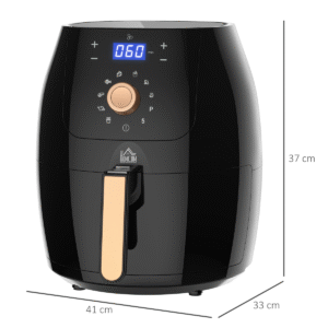 5.5L 1500W Air Fryer | Digital Display, Adjustable Temperature, Low Fat Cooking - Image 3