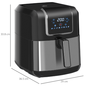 HOMCOM 7.2L 1700W Digital Air Fryer | Low-Fat Cooking, Timer, Large Capacity - Image 3