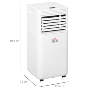 9000 BTU Portable Air Conditioner 4 Modes LED Display Timer Home Office HOMCOM - Image 3
