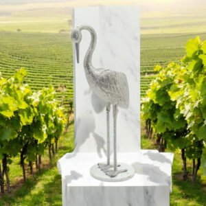 65cm Flamingo Wine Bottle Holder | Luxe Chelsea Living Ice Bucket Décor - Image 3
