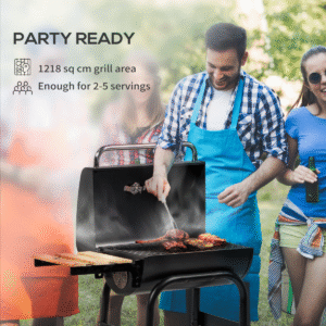 BBQ Grill Trolley with Lid