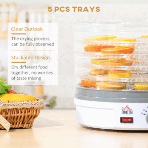 5-Tier Food Dehydrator 245W | Stainless Steel Food Dryer with LCD Timer - Image 5