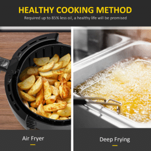 5.5L 1500W Air Fryer | Digital Display, Adjustable Temperature, Low Fat Cooking - Image 6