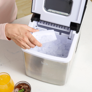 HOMCOM Ice Maker Machine | Portable Countertop Ice Cube Maker for Home Black - Image 7