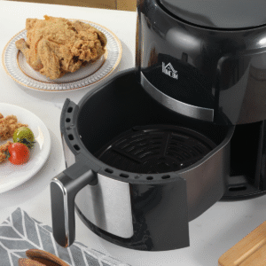 Air Fryer 1300W 4L | Compact Digital Air Fryer with Rapid Air Circulation & Timer | Nonstick Basket - Image 7