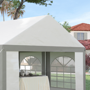 4x4m Garden Party Tent Marquee Gazebo with Sides & Windows – Large Outdoor Shelter - Image 7